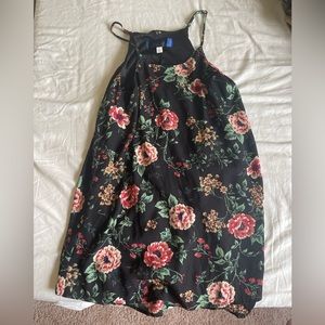 floral high neck dress